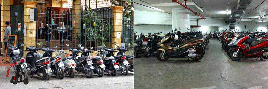 parking-motorbike-coffee-apartment-vietnam