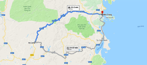 da-lat-to-nha-trang-route-map
