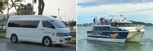 minivan-bus-ferry-bangkok-to-koh-samet