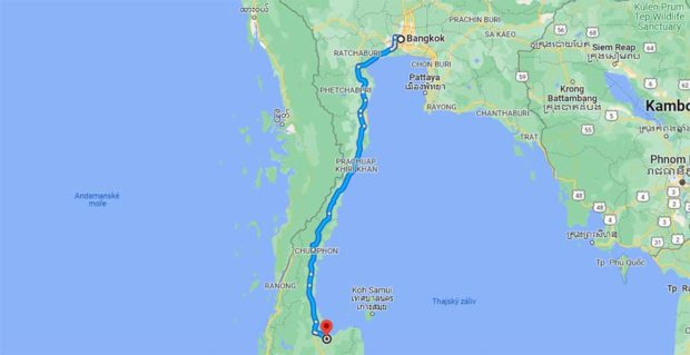 train-railway-route-bangkok-to-surat-thani