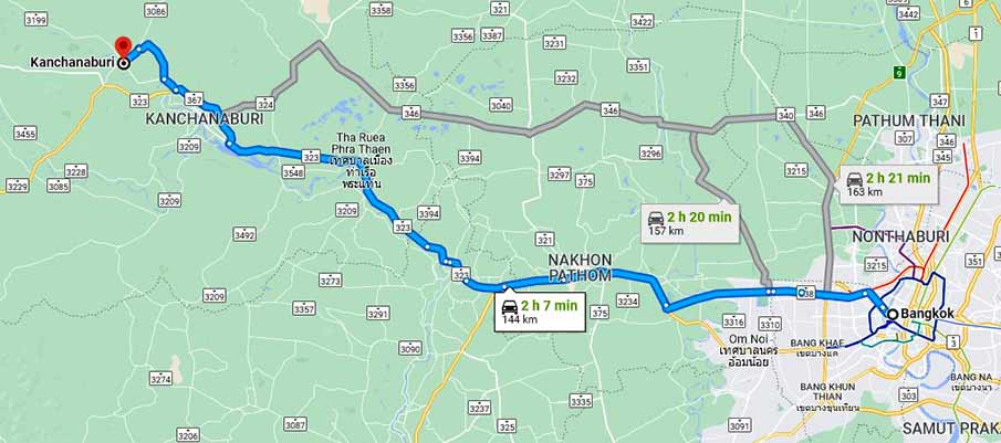 travel-route-map-bangkok-to-kanchanaburi