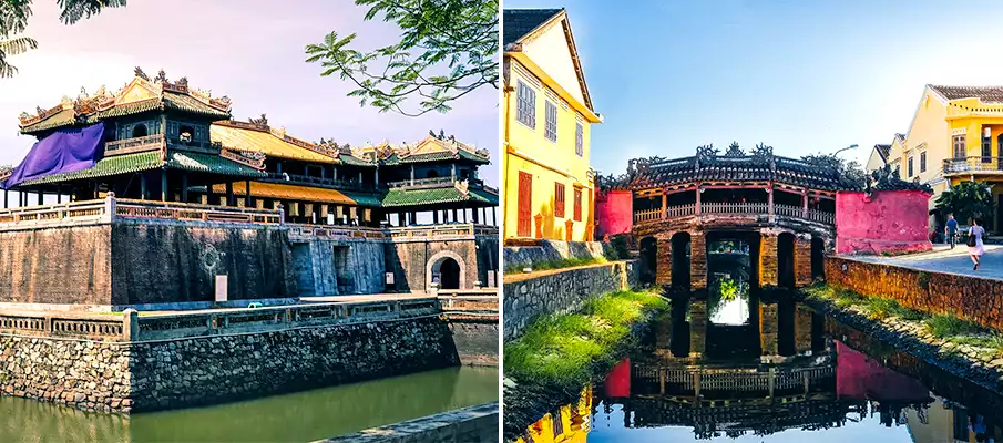 hue-citadel-hoi-an-bridge-vietnam