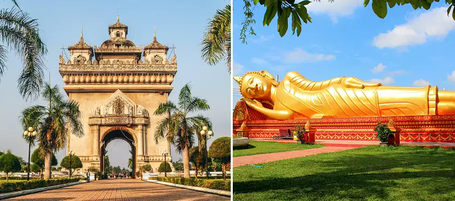 patuxai-monument-buddha-lying-statue-vientiane