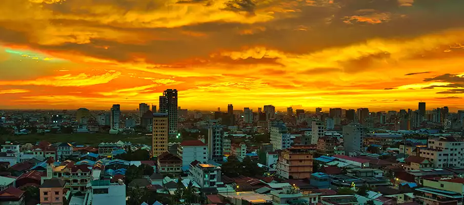 town-phnom-penh-cambodia-sunset