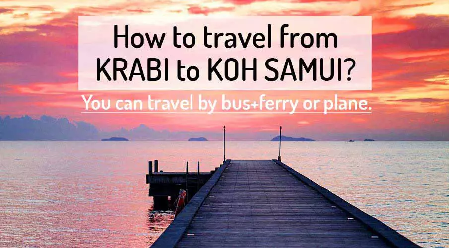 How to get from Krabi to Koh Samui