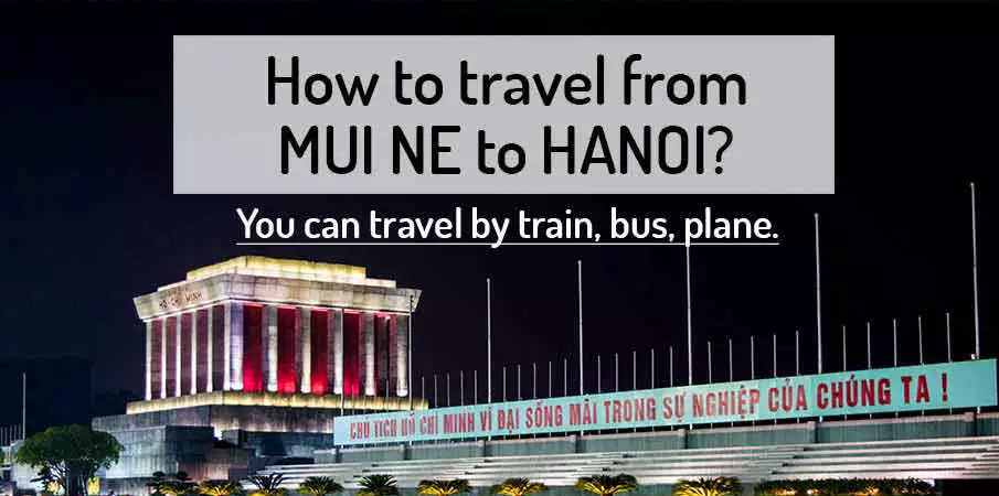 How to get from Mui Ne to Hanoi