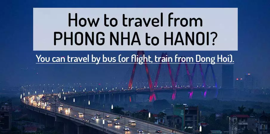 How to get from Phong Nha to Hanoi