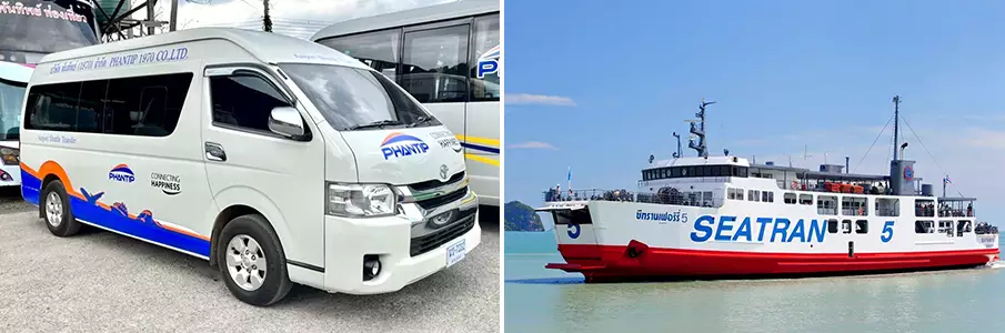 van-minibus-ferry-surat-thani-to-koh-samui