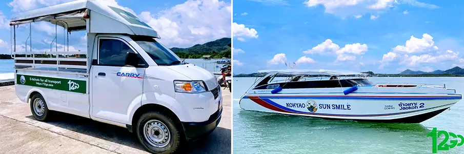 van-taxi-boat-ferry-krabi-to-koh-yao-noi