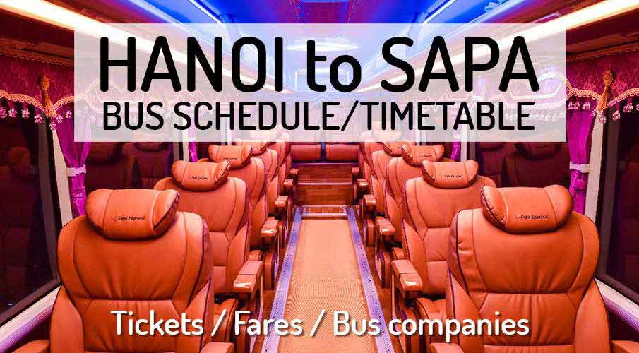 Hanoi to Sapa - Bus Schedule + Tickets