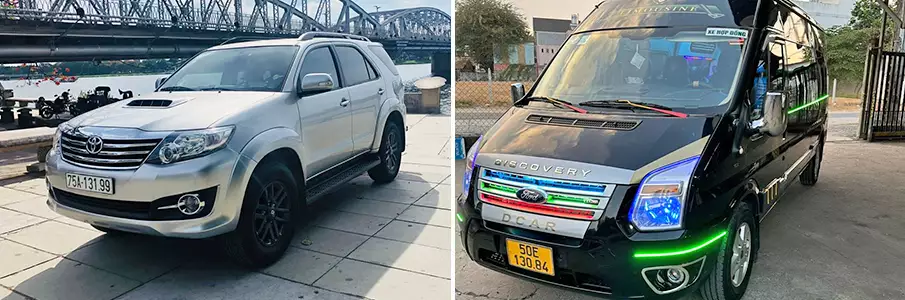 दा नांग से क्वी नॉन तक निजी कार दा नांग से क्वी नॉन के लिए टैक्सी / कार
