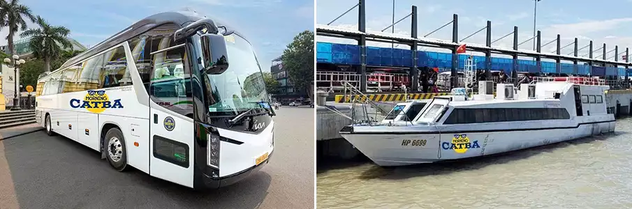 Bus + Ferry of Good Morning Cat Ba Bus from Hanoi to Cat Ba Island bus-ferry-boat-hanoi-to-cat-ba-island