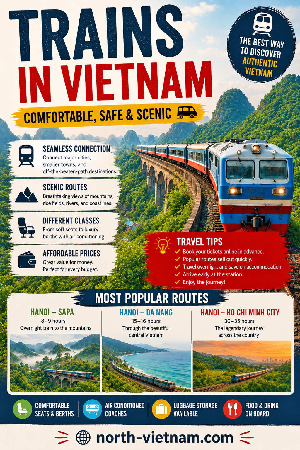 Train travel in Vietnam – sleeper trains, railway routes and train tickets