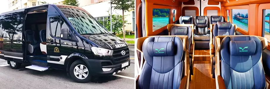 Comfortable minivan and limousine transport from Hanoi to Ha Giang in Vietnam