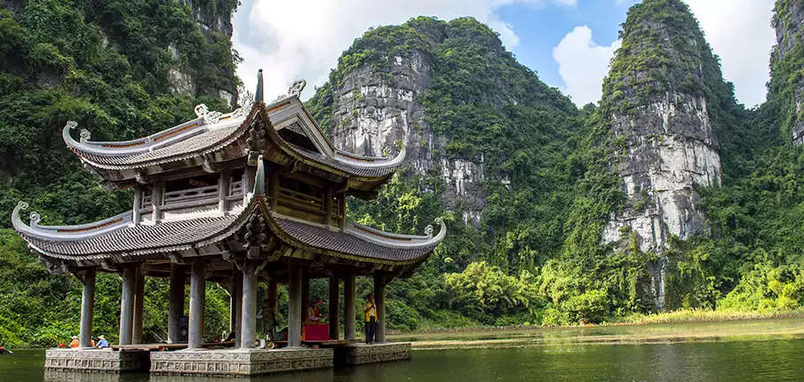 Trang An scenic landscape complex in Ninh Binh Vietnam