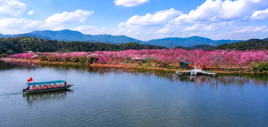 Pa Khoang Lake near Dien Bien Phu, Vietnam Panoramic view of Pa Khoang Lake near Dien Bien Phu in northwest Vietnam
