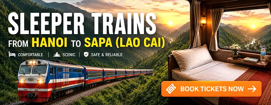 Sleeper tourist train from Hanoi to Sapa (Lao Cai), Vietnam