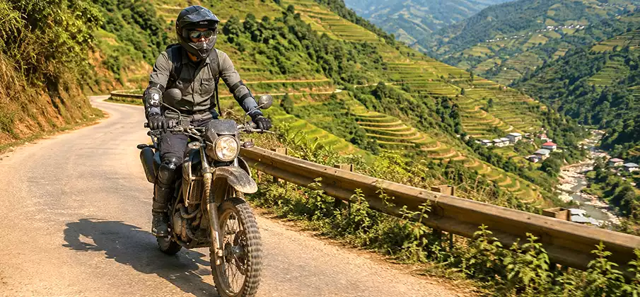 Motorbike travel in Hoang Su Phi, Ha Giang, Vietnam