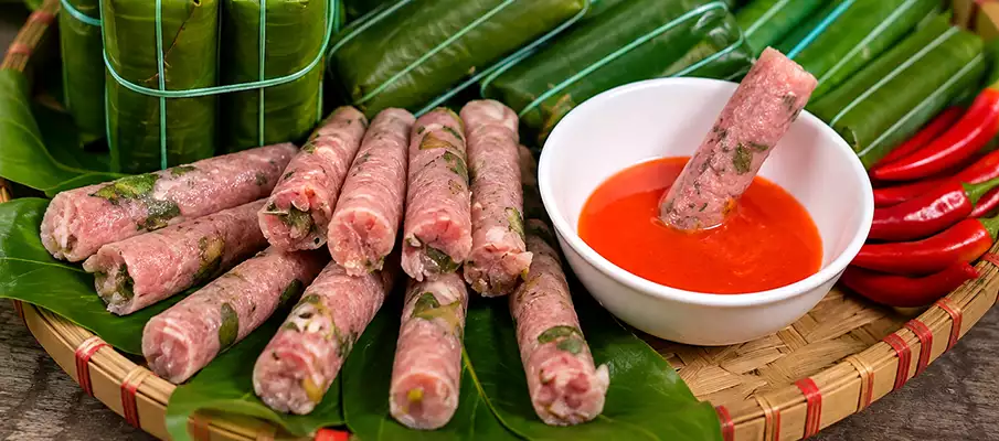 Nem Chua – Thanh Hoa's Famous Fermented Pork Specialty Traditional Nem Chua, the famous fermented pork specialty from Thanh Hoa, Vietnam